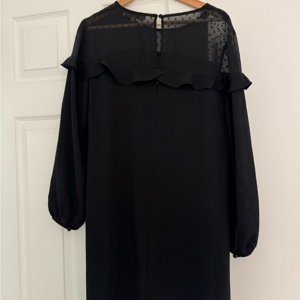 Loft Ruffle black dress - Picture 2 of 3
